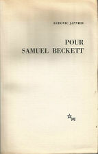 Ludovic Janvier, Pour Samuel Beckett (édition originale)