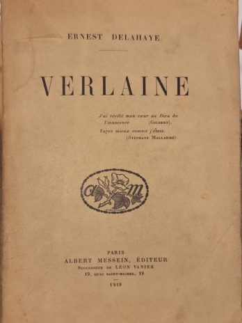 Ernest Delahaye – Verlaine